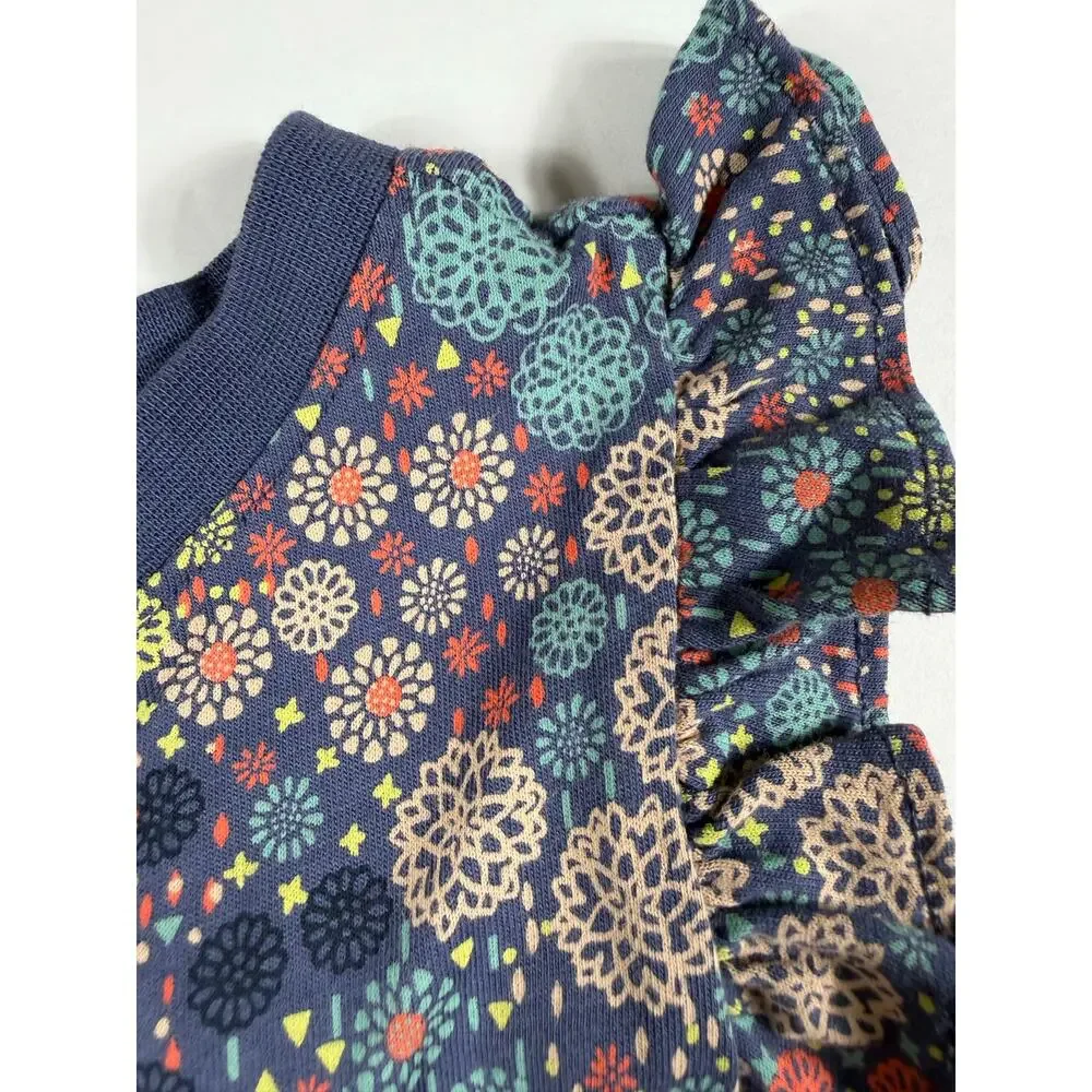 Tea Collection Floral Wrap Dress with Ruffle Sleeves Size 18–24 Months